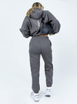 Track pants Elasticated waistband & cuffs Twin hip pockets  Soft lining 