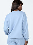 It's A Vibe Crewneck Sweatshirt Light Blue