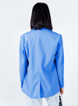 Blazer Relaxed fit Spare button included  Lapel collar  Button front fastening  Twin hip pockets  Triple button cuff