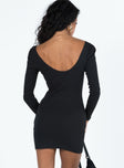 Chele Long Sleeve Mini Dress Black