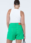 Kathleen Denim Shorts Green