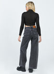 Carlia Mid Rise Jeans Grey