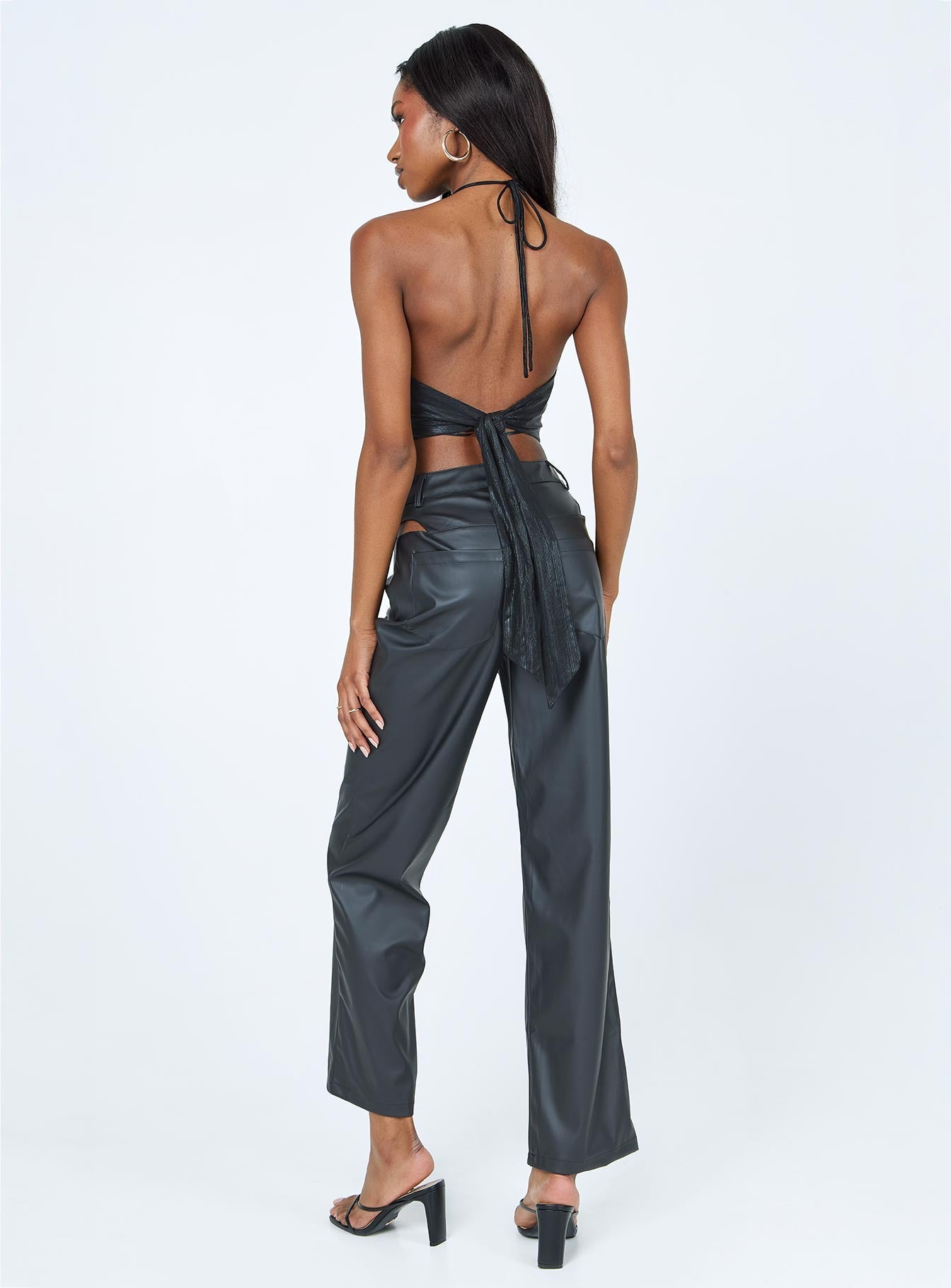 The Ragged Priest Cargo Pants With Cut Out Hips And Buckles in Black | Lyst  Australia