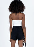 Estrella Denim Shorts Black Princess Polly high-rise 