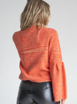 Duncan Oversized Sweater Orange