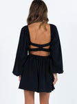 Black romper Balloon style sleeve  Wired cups Ruching throughout Boning at side Elasticated bands at back