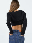 Matching top and bolero Ribbed knit material One shoulder crop