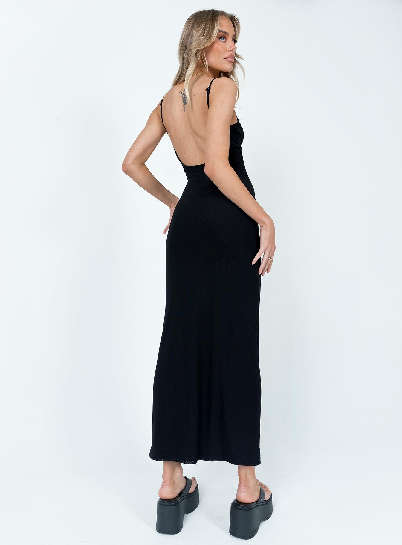 Shop Formal Dress - Knox Maxi Dress Black third image
