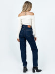 Zane High Waisted Mom Jean Denim