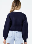 Mia Blake Sweater Blue Princess Polly  Cropped 