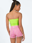 Cooper Space Dye Knit Shorts Pink