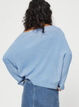 Knit sweater, relaxed fit Wide neckline, drop shoulder, split at side hem Good stretch, unlined 