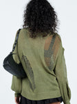 Sweater Knit material Delicate - wear with care Distressed detail Drop shoulder  Crew neckline