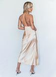 Walk The Line Maxi Dress Champagne