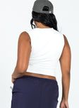 White top Square neckline Good stretch Fully lined 