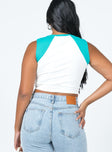 Tough Love Top White / Blue