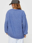 Sweater Oversized fit, knit material, wide neckline, drop shoulder