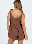 Tessa Playsuit Brown