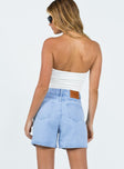 The Swalla Shorts Eco Light Blue Denim