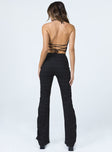 Tammy Ruched Side Pants Black