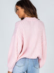 Innerbloom Oversized Sweater Pink