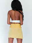 Simone 2000's Mini Skirt Yellow