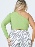 Luciana One Sleeve Top Green