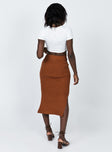 Zanna Midi Skirt Brown