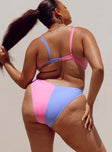 Rachel Bikini Bottoms Blue/Pink Curve