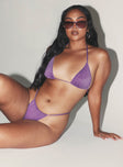 Purple Rain Bikini Bottoms Purple