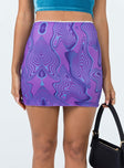 Carmela Mini Skirt Purple