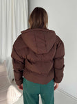 Jaslyn Puffer Jacket Brown