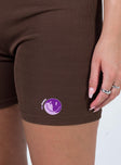 Happiness Bike Shorts Brown