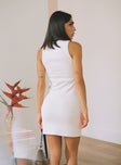 Organic Classic Tank Dress White