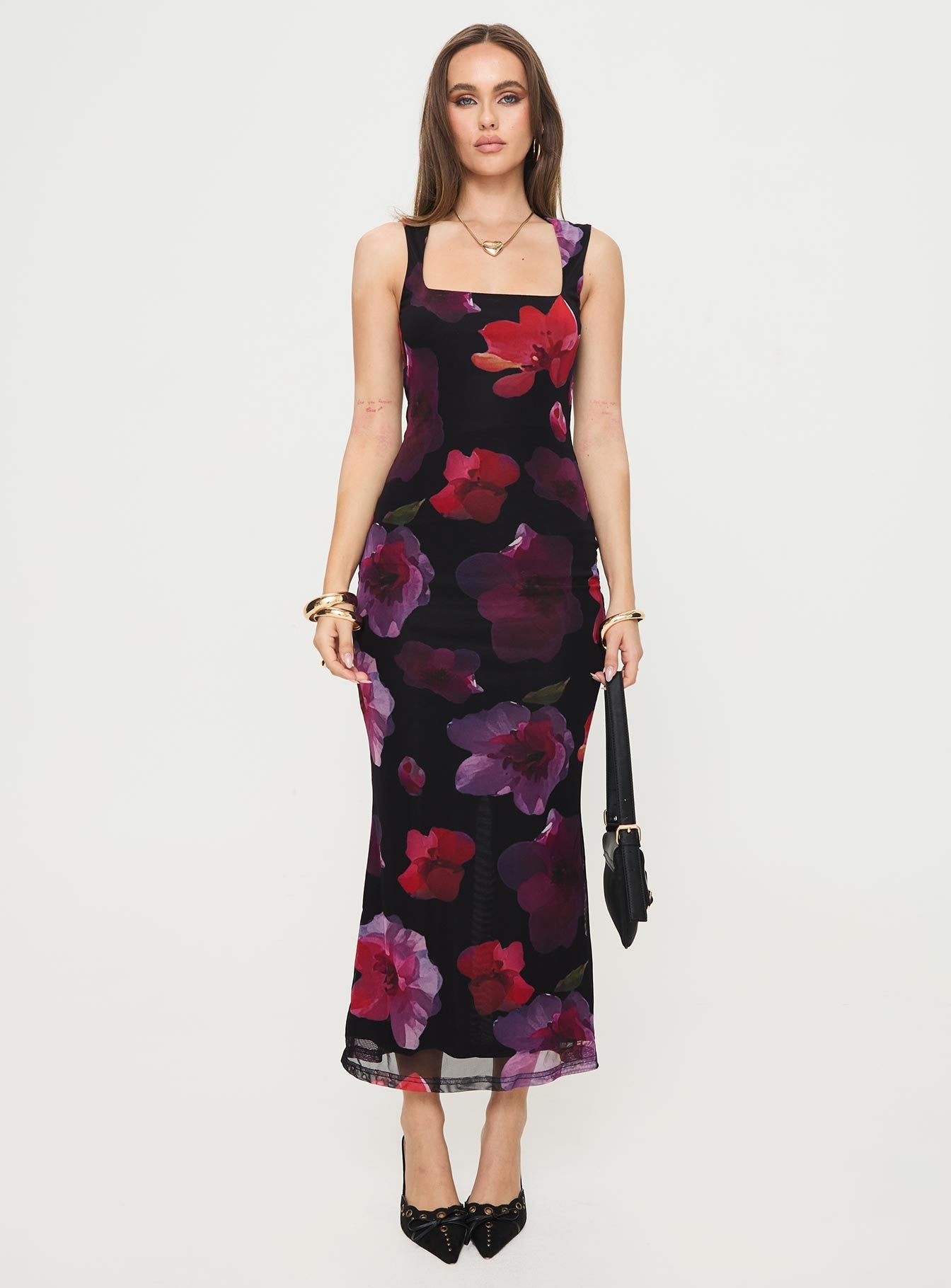 Shop Formal Dress - Eviana Maxi Dress Floral third image