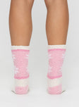 Fluffy sock pack Pack of two, graphic print