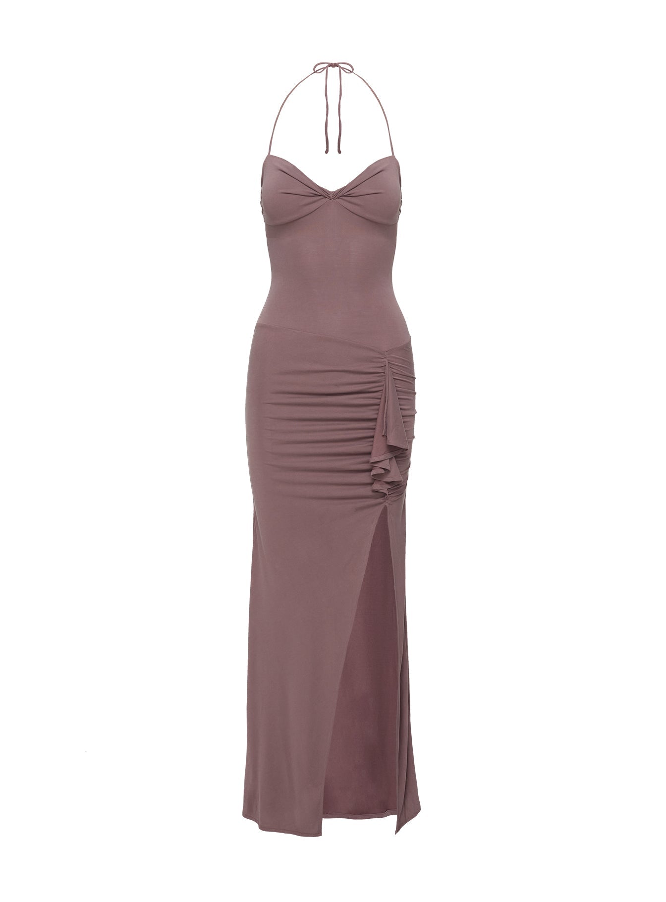 Shop Formal Dress - Destinations Maxi Dress Mauve Curve third image
