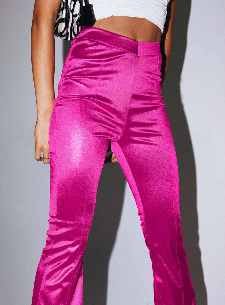 Emani Shiney Pants Pink