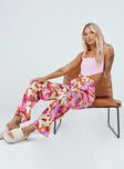 Princess Polly   Floral Field Pants Pink