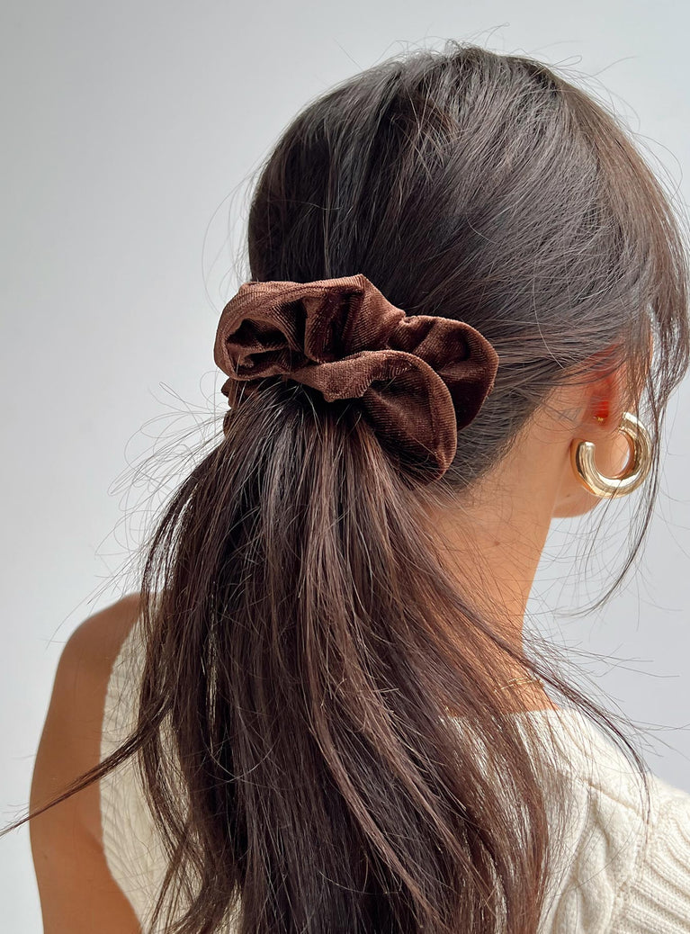 Gloria Scrunchie Brown