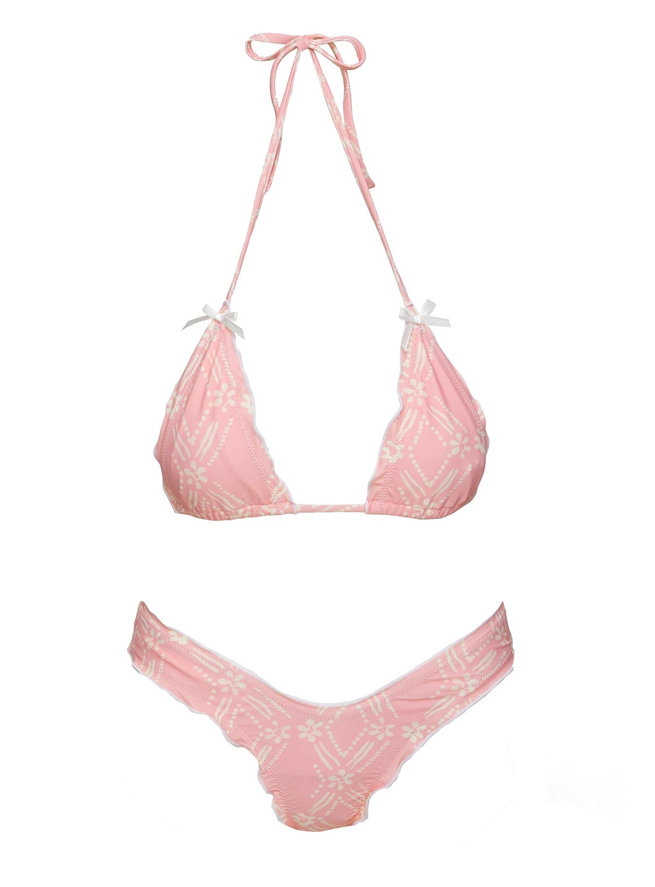 Light pink triangle bikini on sale