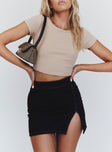 Classic Cropped Tee Beige Eco